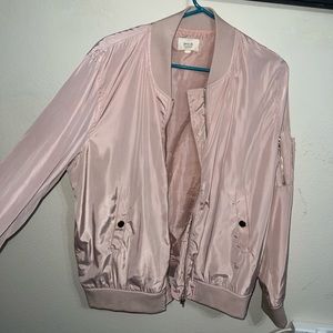 Light pink bomber jacket